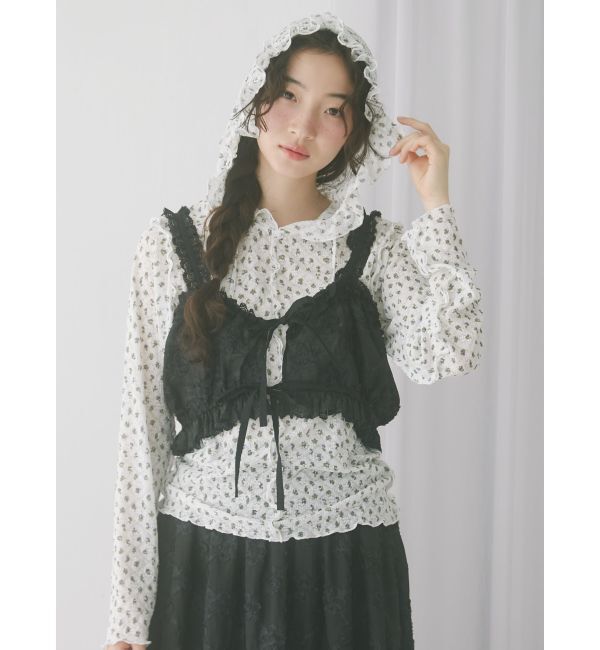 merry jenny「フードレースtops」|Tシャツ・カットソー|