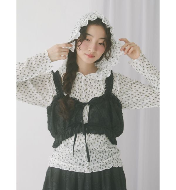 merry jenny「フードレースtops」|Tシャツ・カットソー|