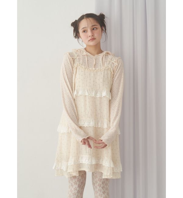 merry jenny「フードレースtops」|Tシャツ・カットソー|