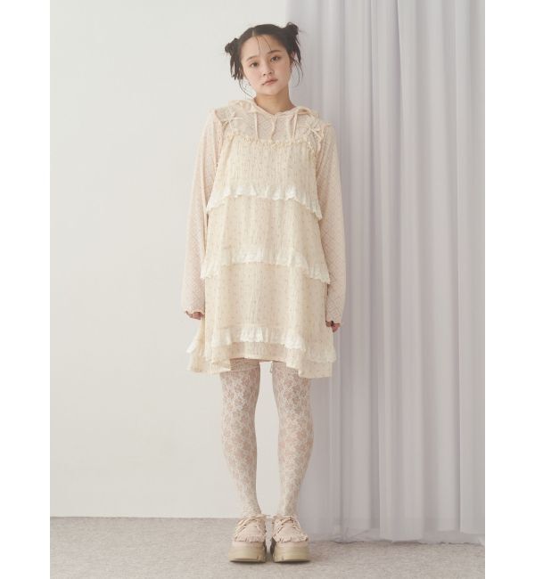 merry jenny「フードレースtops」|Tシャツ・カットソー|