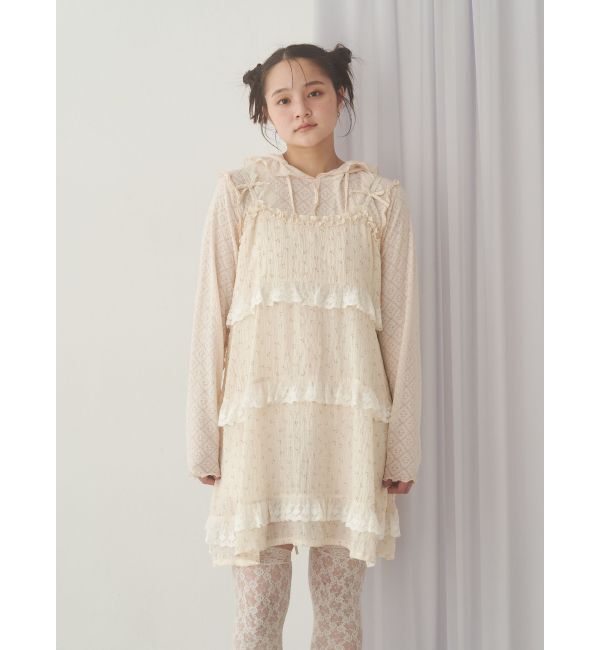 merry jenny「フードレースtops」|Tシャツ・カットソー|