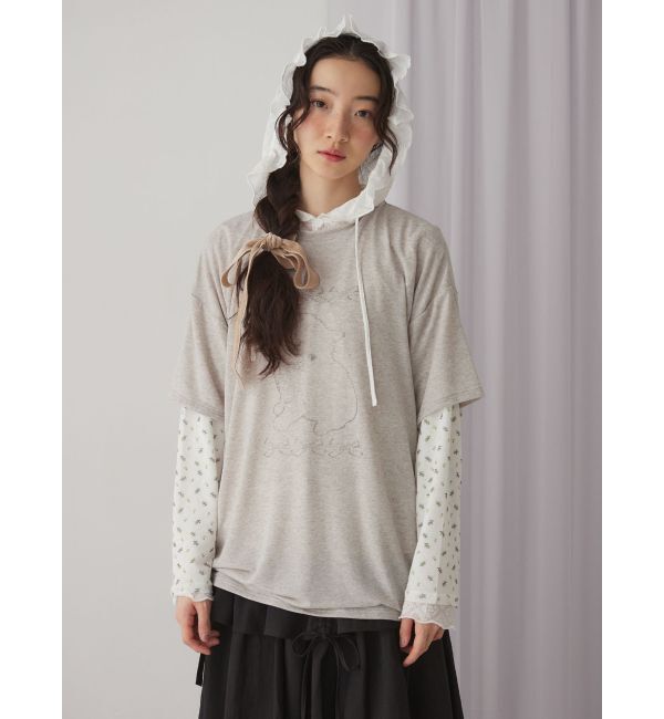 merry jenny「フードレースtops」|Tシャツ・カットソー|