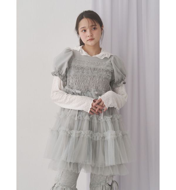 merry jenny「フードレースtops」|Tシャツ・カットソー|