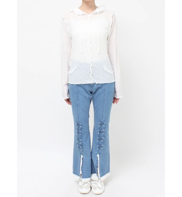 merry jenny「フードレースtops」|Tシャツ・カットソー|