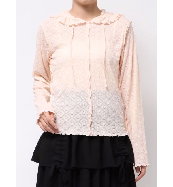 merry jenny「フードレースtops」|Tシャツ・カットソー|