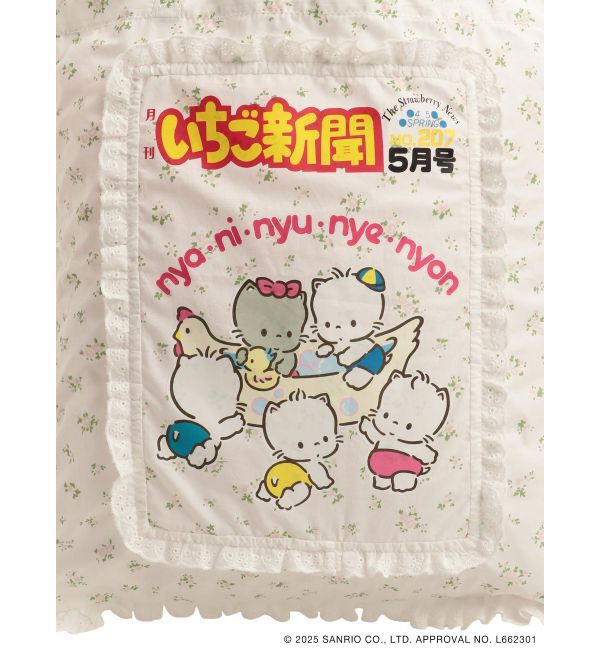 merry jenny「いちご新聞frill frillトート」|トートバッグ|