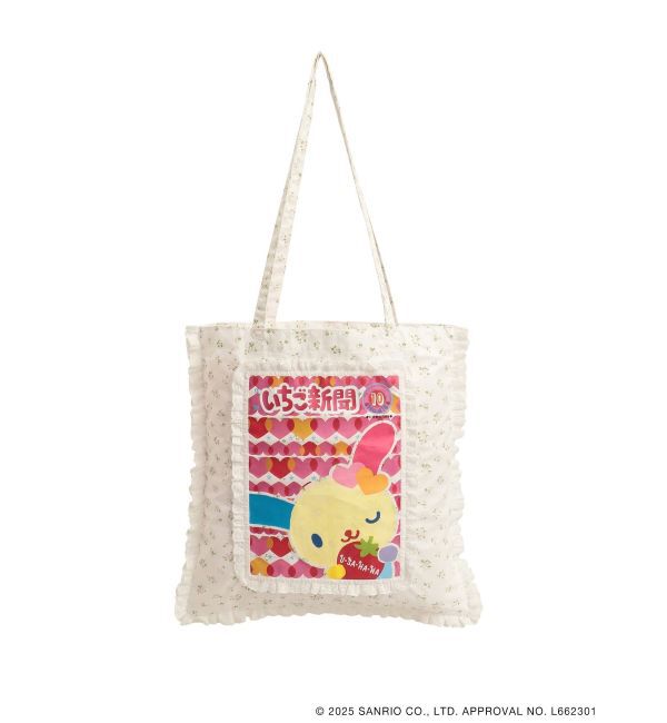 merry jenny「いちご新聞frill frillトート」|トートバッグ|