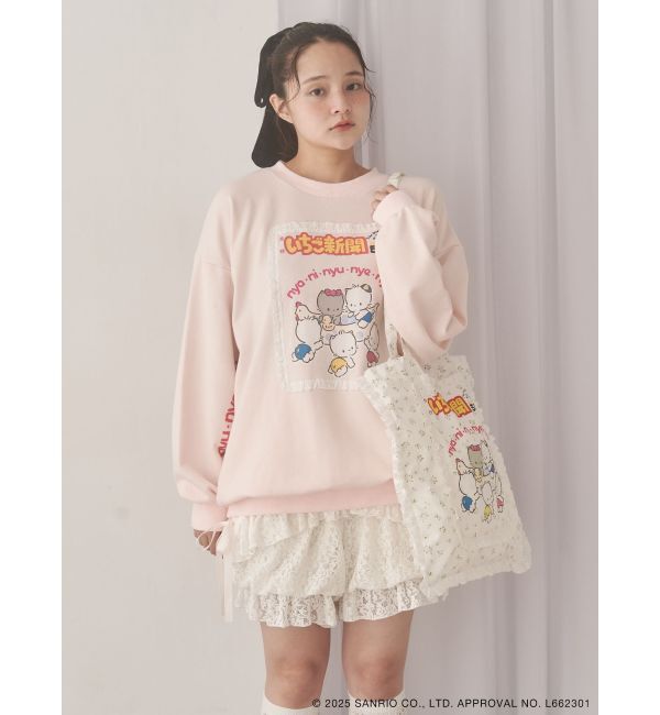 merry jenny「いちご新聞frill frillトート」|トートバッグ|