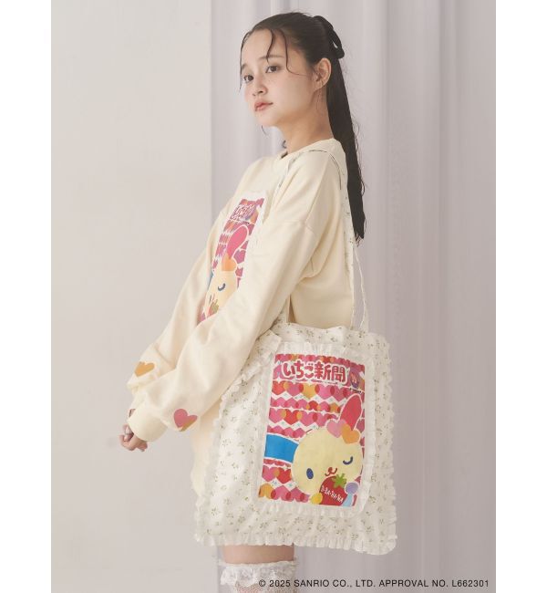 merry jenny「いちご新聞frill frillトート」|トートバッグ|