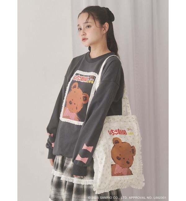 merry jenny「いちご新聞frill frillトート」|トートバッグ|