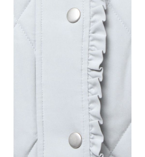 merry jenny「フリルキルティングフードジャケット」|ダウン|