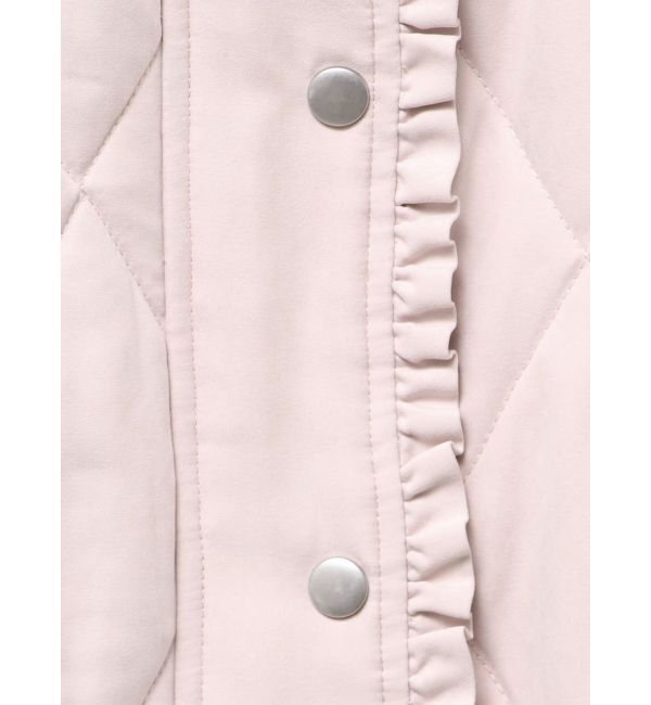 merry jenny「フリルキルティングフードジャケット」|ダウン|