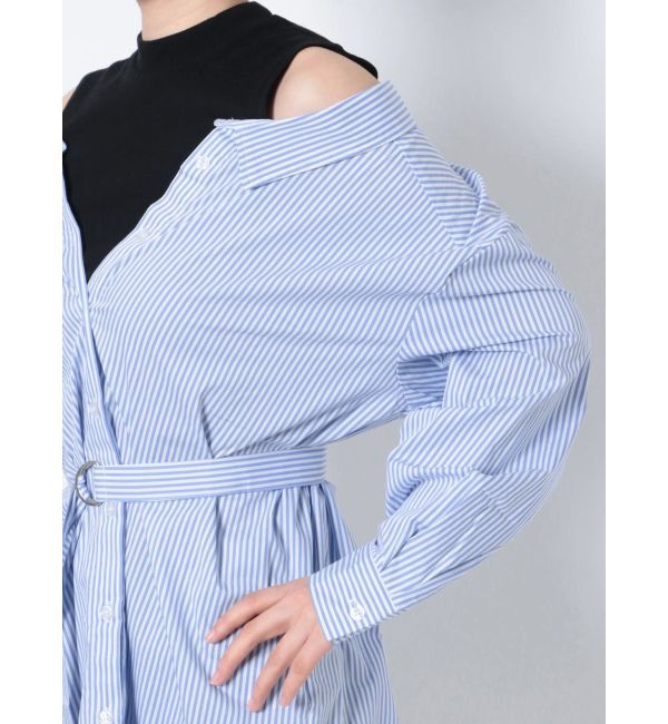 GYDA「ドッキングオフショルチュニックシャツ」|シャツ・ブラウス|