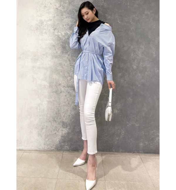 GYDA「ドッキングオフショルチュニックシャツ」|シャツ・ブラウス|