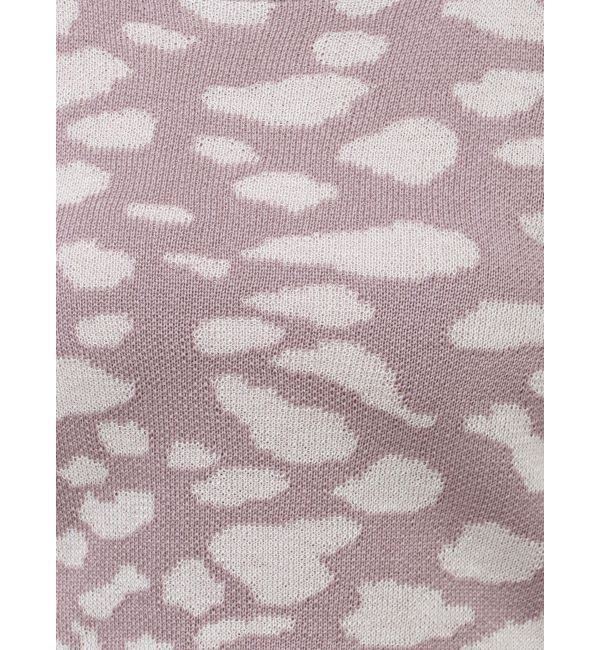 GYDA「2WAYレオパードハーフスリーブニットトップス」|ニット・セーター|