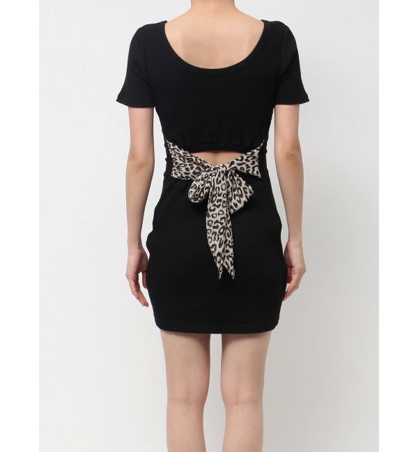 GYDA「BACKリボン クルーネック ワンピース」|ワンピース|