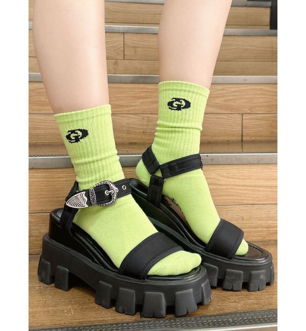 GYDA「ボリュームソールthree pieceバックルサンダル」|サンダル|