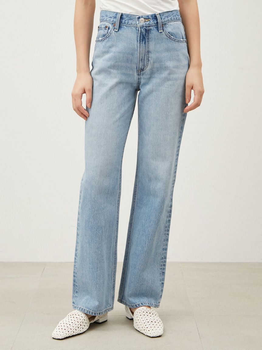 Mila Owen「ミッドライズストレートデニムパンツ【ウォッシャブル】」|デニム|