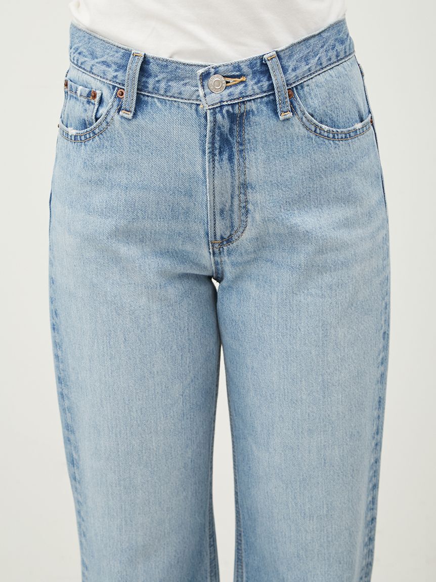 Mila Owen「ミッドライズストレートデニムパンツ【ウォッシャブル】」|デニム|