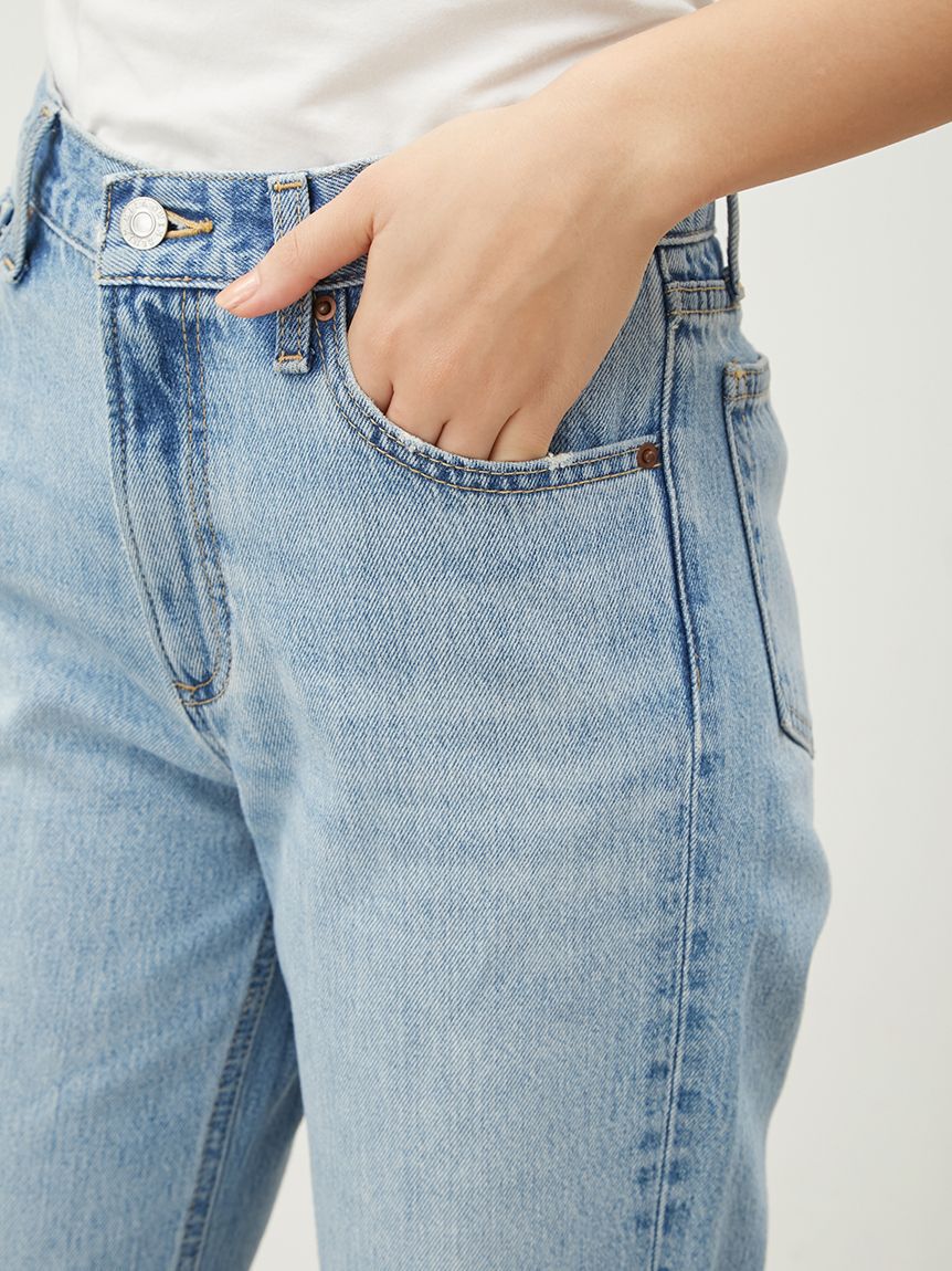 Mila Owen「ミッドライズストレートデニムパンツ【ウォッシャブル】」|デニム|