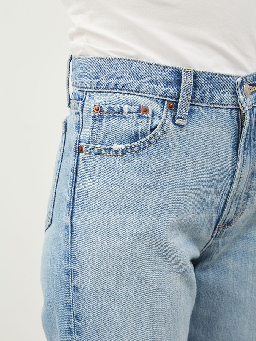 Mila Owen「ミッドライズストレートデニムパンツ【ウォッシャブル】」|デニム|