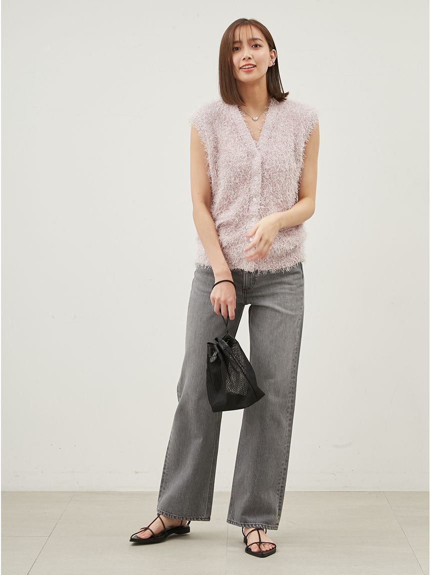 Mila Owen「ミッドライズストレートデニムパンツ【ウォッシャブル】」|デニム|