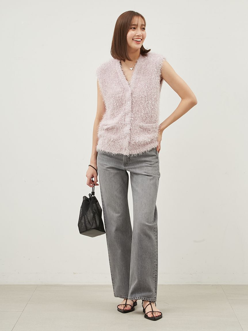 Mila Owen「ミッドライズストレートデニムパンツ【ウォッシャブル】」|デニム|