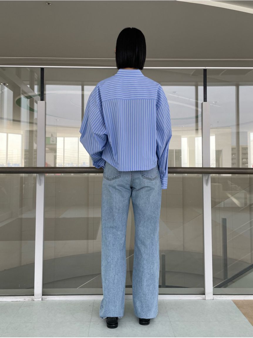 Mila Owen「ミッドライズストレートデニムパンツ【ウォッシャブル】」|デニム|