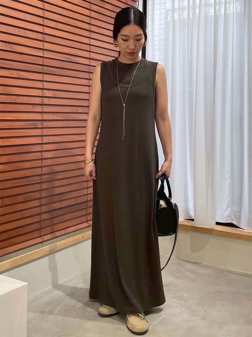 Mila Owen「【セットアイテム】タンクレイヤードマキシカットソーワンピース」|ワンピース|