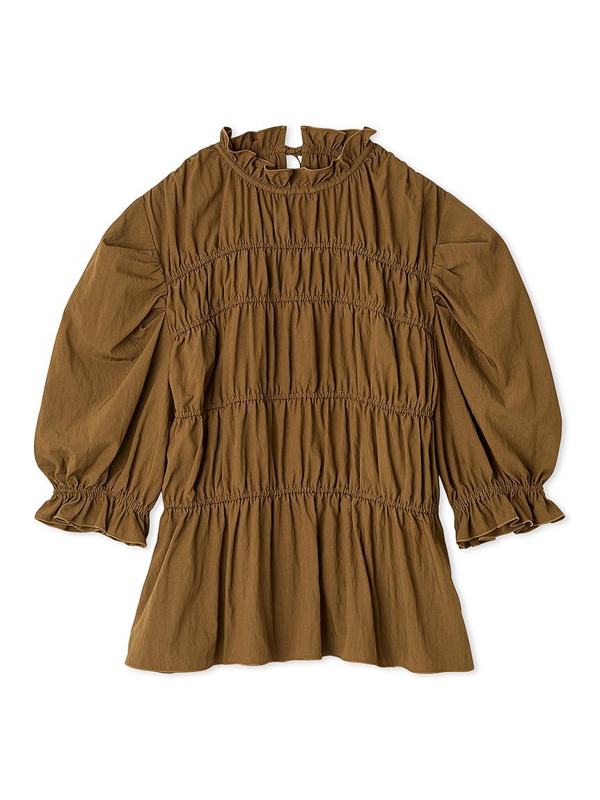 Mila Owen「シャーリングペプラムフリルブラウス」|シャツ・ブラウス|BRW