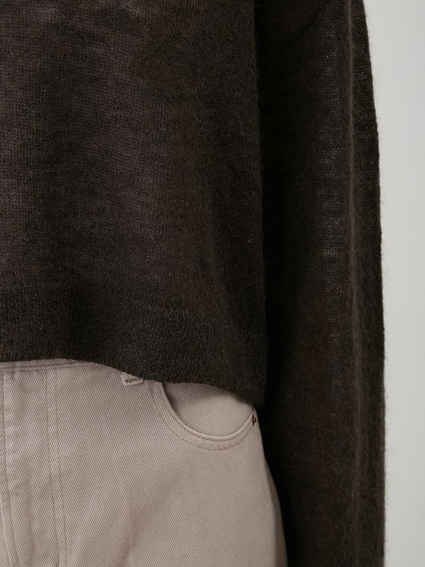 Mila Owen「モヘア混シアーポロニットプルオーバー」|ニット・セーター|