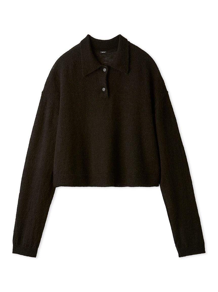 Mila Owen「モヘア混シアーポロニットプルオーバー」|ニット・セーター|