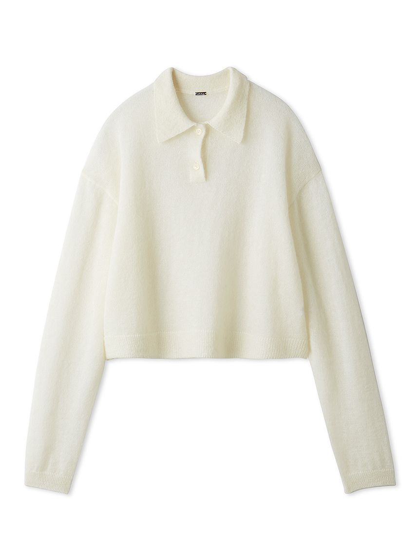 Mila Owen「モヘア混シアーポロニットプルオーバー」|ニット・セーター|