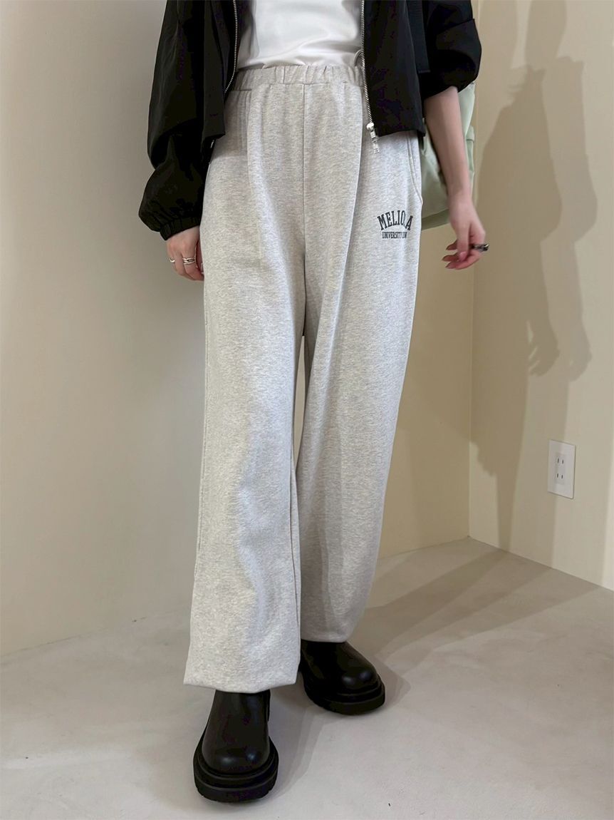 Mila Owen「【セットアップ対応】裾ドロストコットンスウェットパンツ」|チノ|