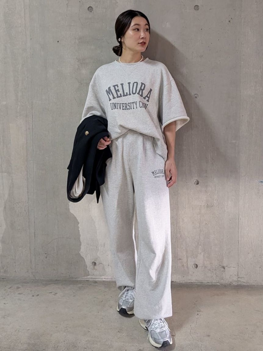 Mila Owen「【セットアップ対応】裾ドロストコットンスウェットパンツ」|チノ|