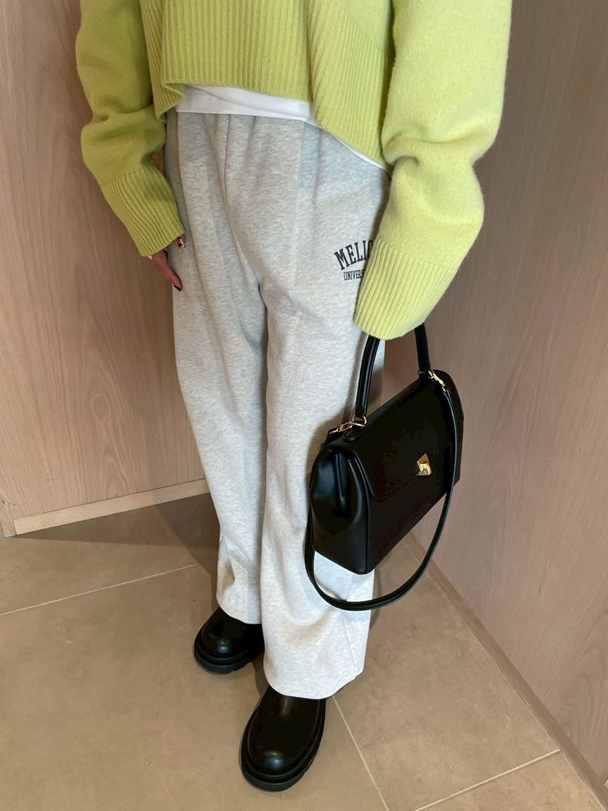 Mila Owen「【セットアップ対応】裾ドロストコットンスウェットパンツ」|チノ|