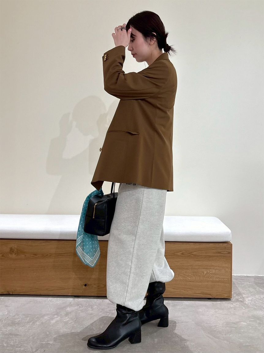 Mila Owen「【セットアップ対応】裾ドロストコットンスウェットパンツ」|チノ|