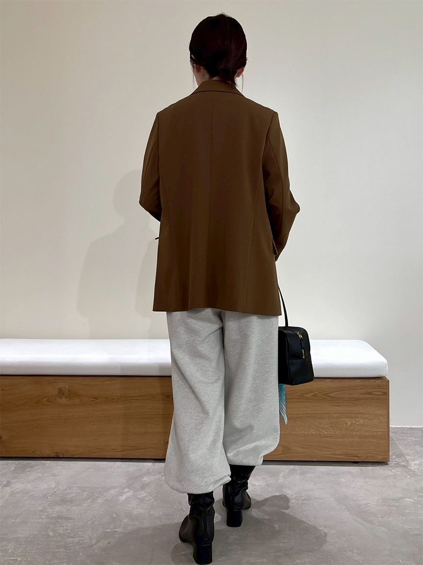 Mila Owen「【セットアップ対応】裾ドロストコットンスウェットパンツ」|チノ|