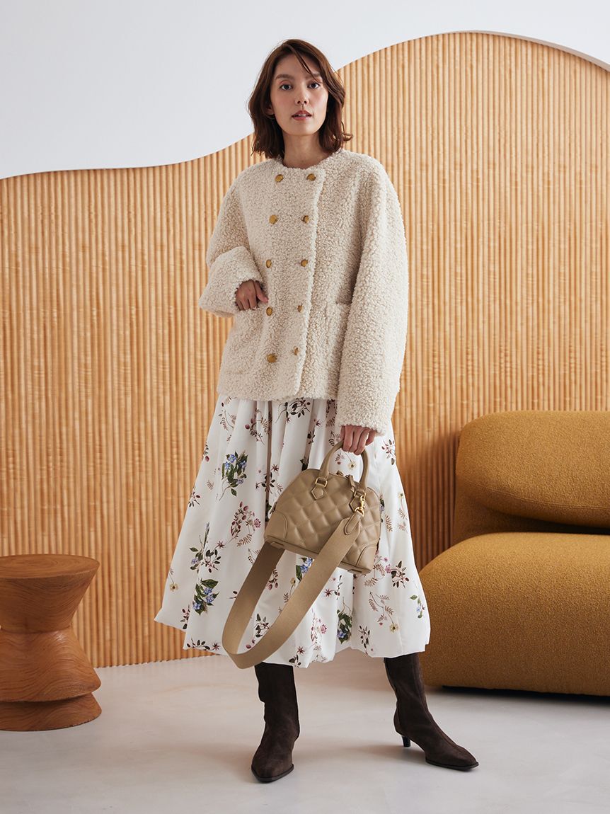 Mila Owen「ボタニカルプリントバルーンスカート」|スカート|