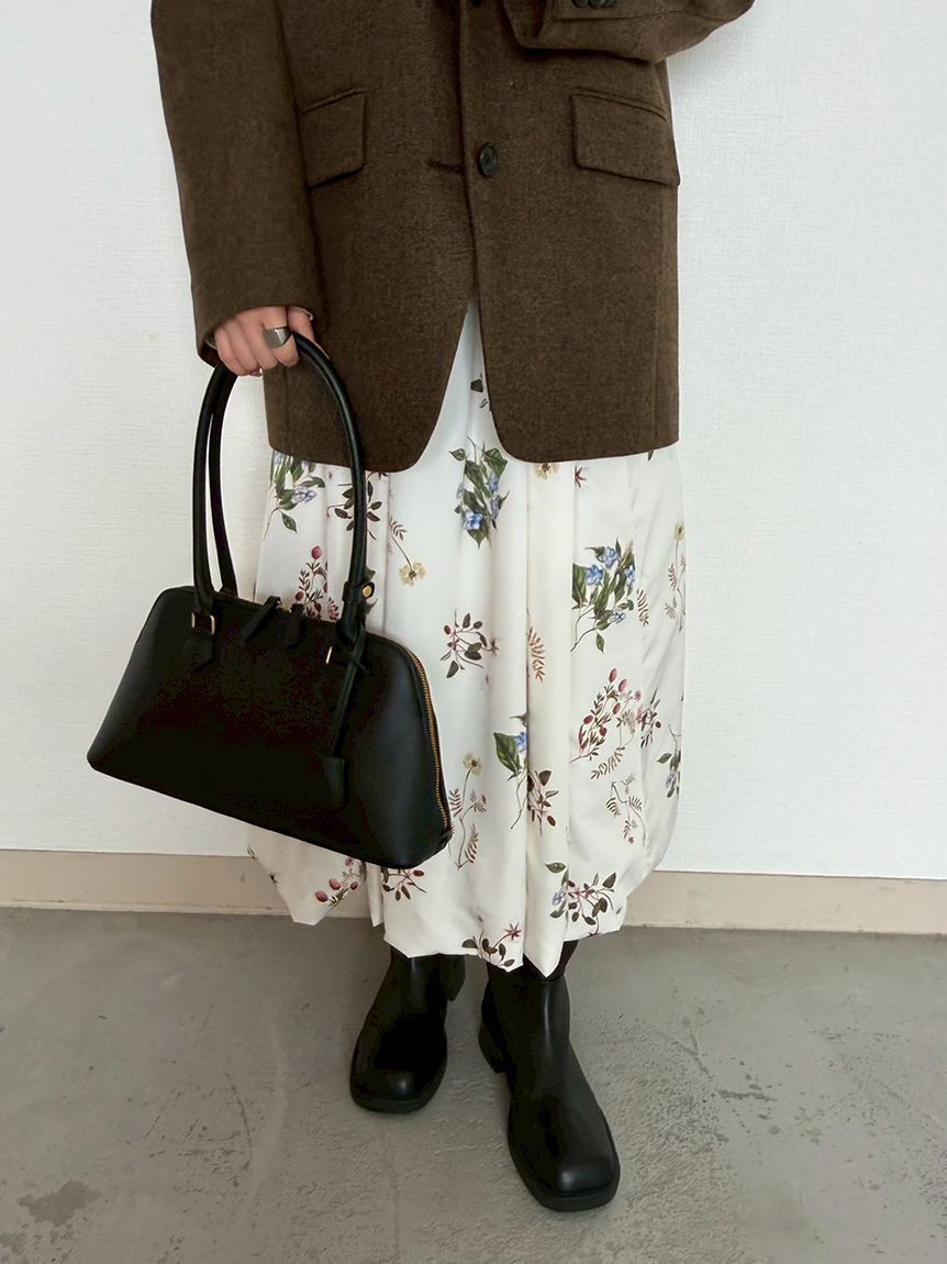 Mila Owen「ボタニカルプリントバルーンスカート」|スカート|