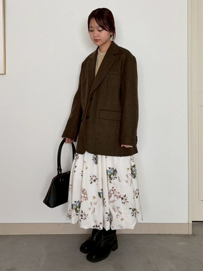 Mila Owen「ボタニカルプリントバルーンスカート」|スカート|