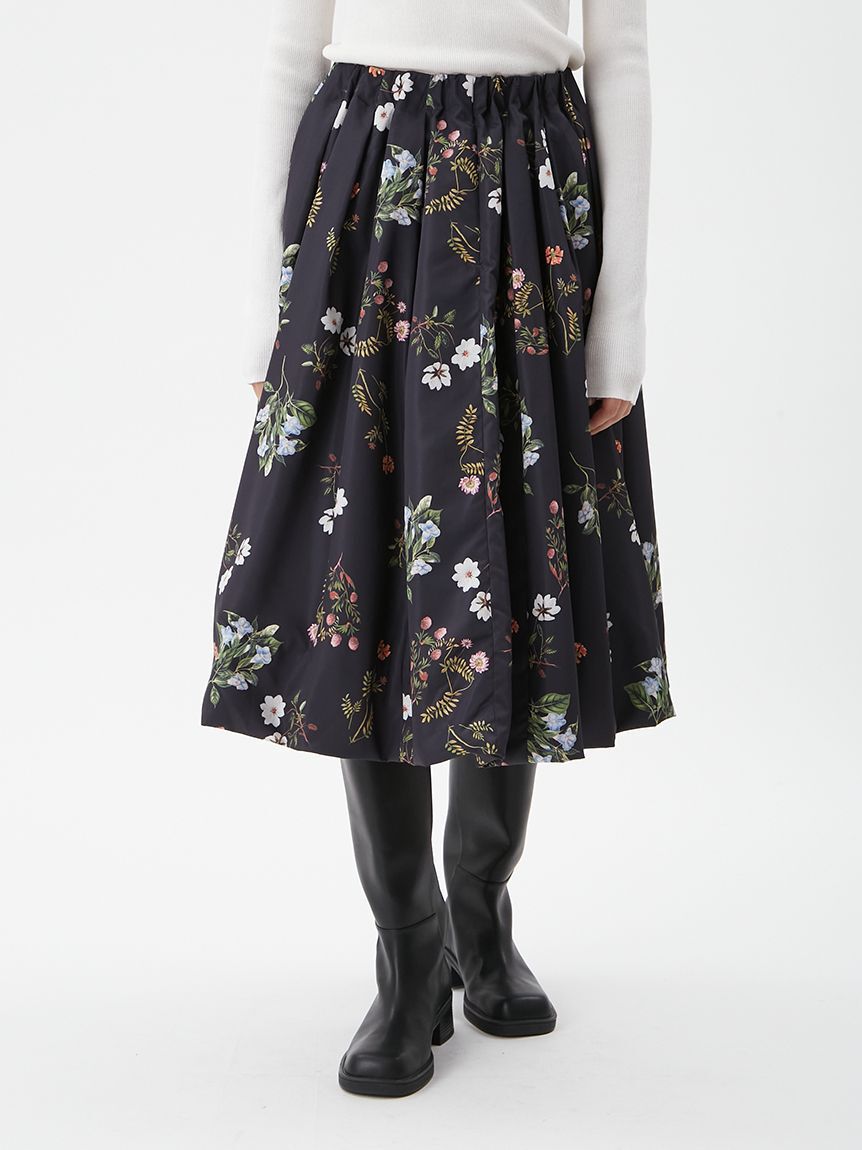 Mila Owen「ボタニカルプリントバルーンスカート」|スカート|