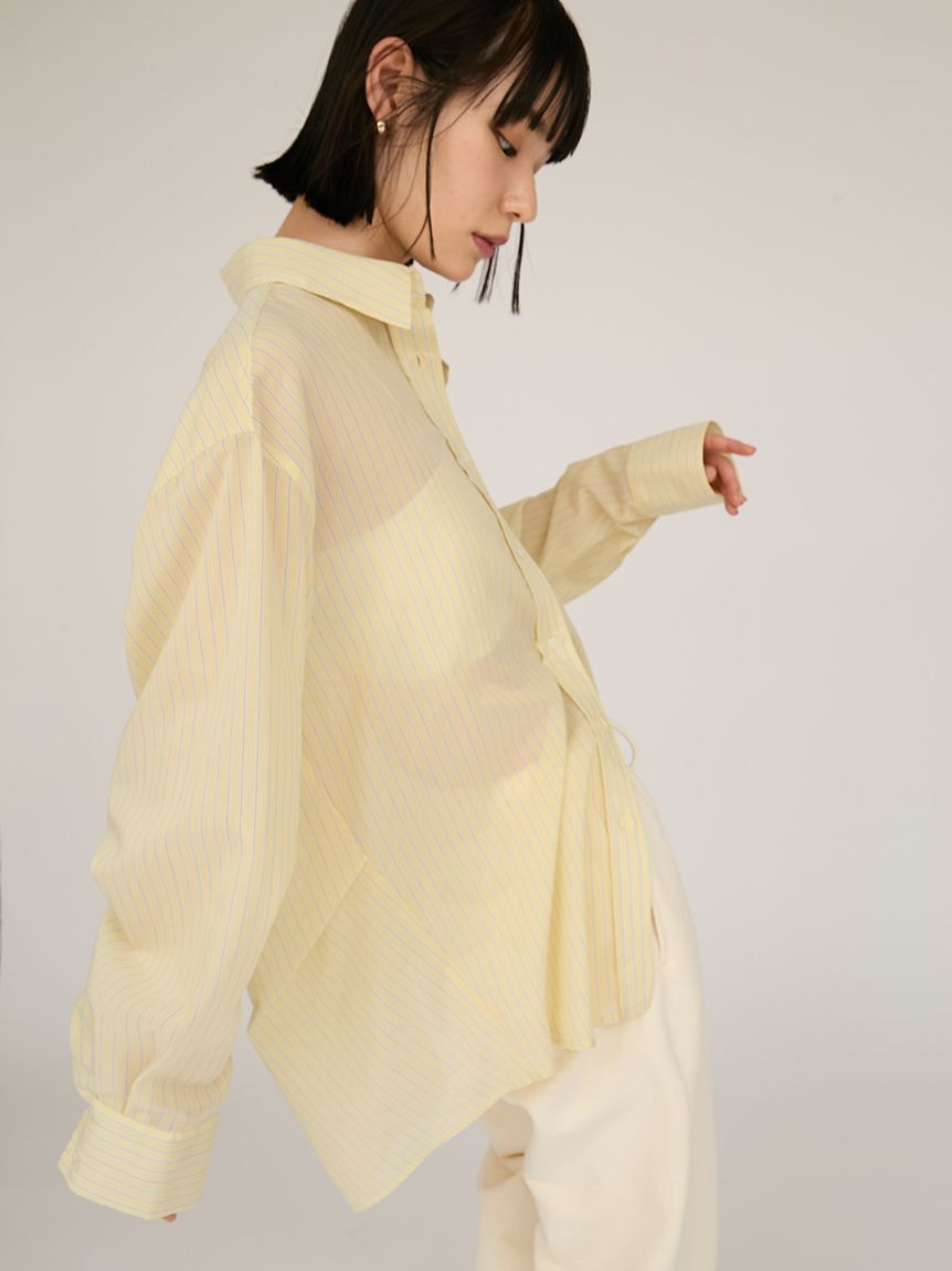 emmi atelier「シアーストライプシャツ」|シャツ・ブラウス|