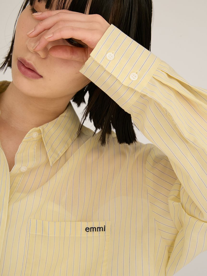 emmi atelier「シアーストライプシャツ」|シャツ・ブラウス|
