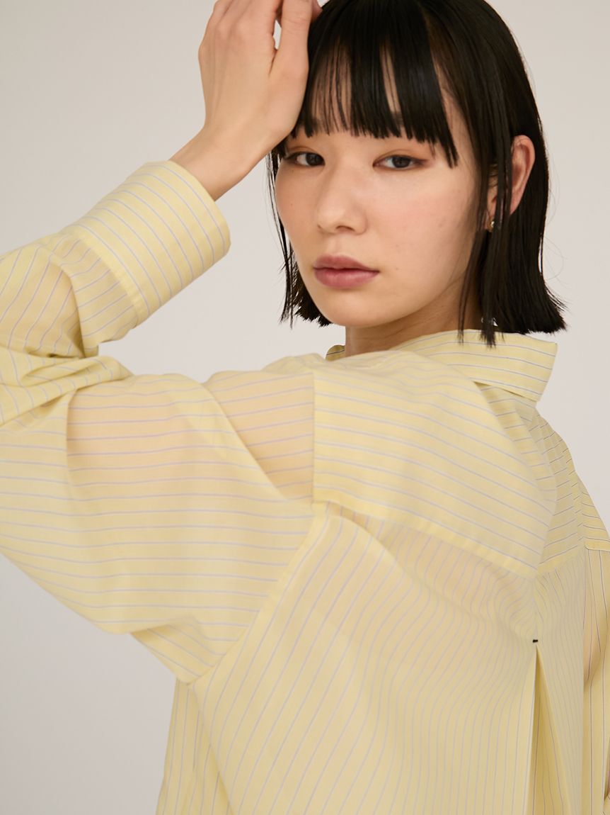 emmi atelier「シアーストライプシャツ」|シャツ・ブラウス|