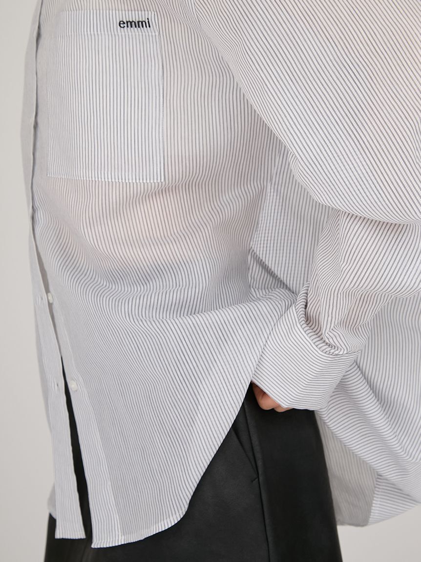 emmi atelier「シアーストライプシャツ」|シャツ・ブラウス|