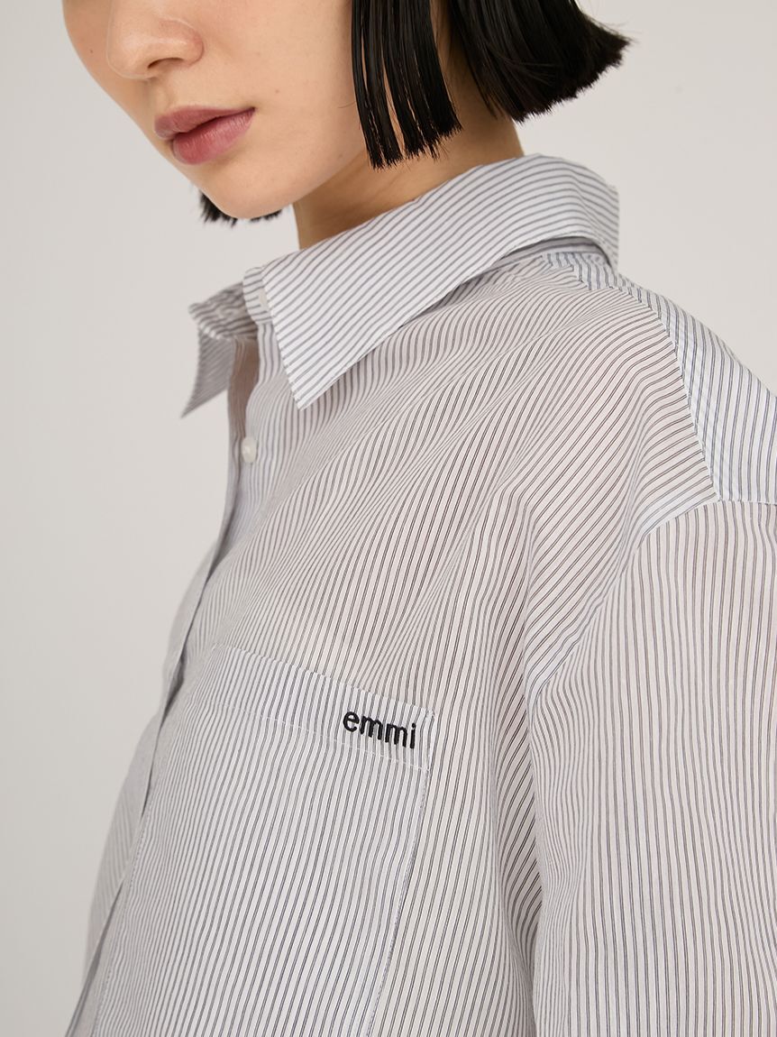 emmi atelier「シアーストライプシャツ」|シャツ・ブラウス|