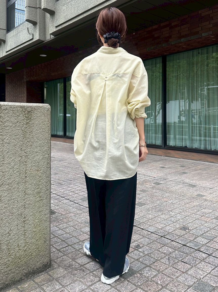 emmi atelier「シアーストライプシャツ」|シャツ・ブラウス|