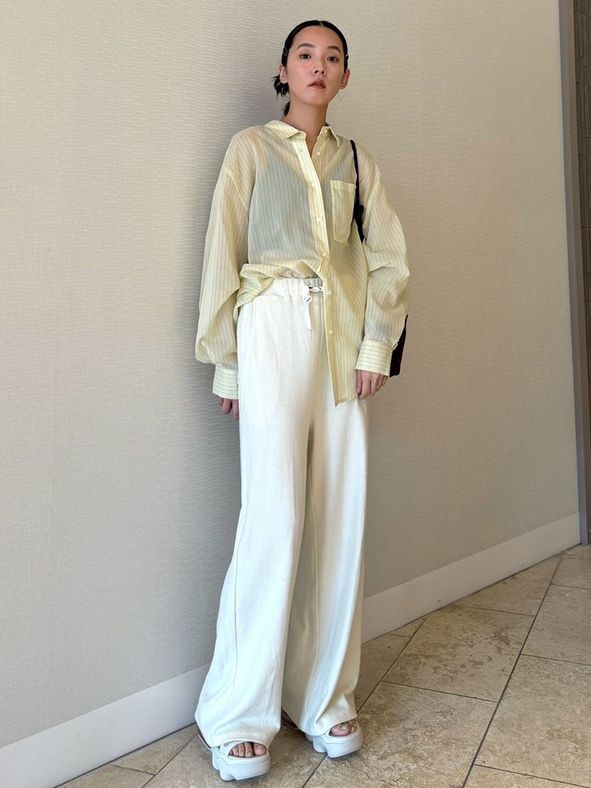 emmi atelier「シアーストライプシャツ」|シャツ・ブラウス|