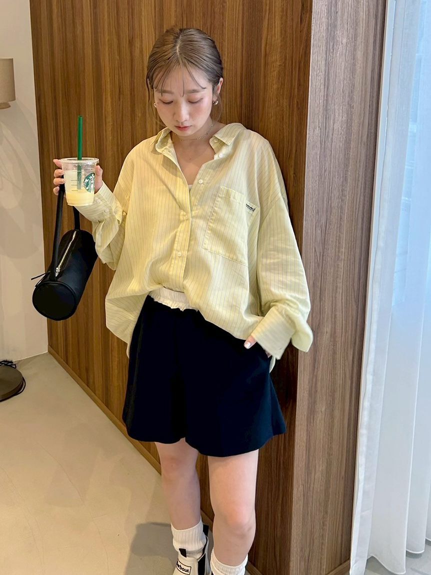 emmi atelier「シアーストライプシャツ」|シャツ・ブラウス|